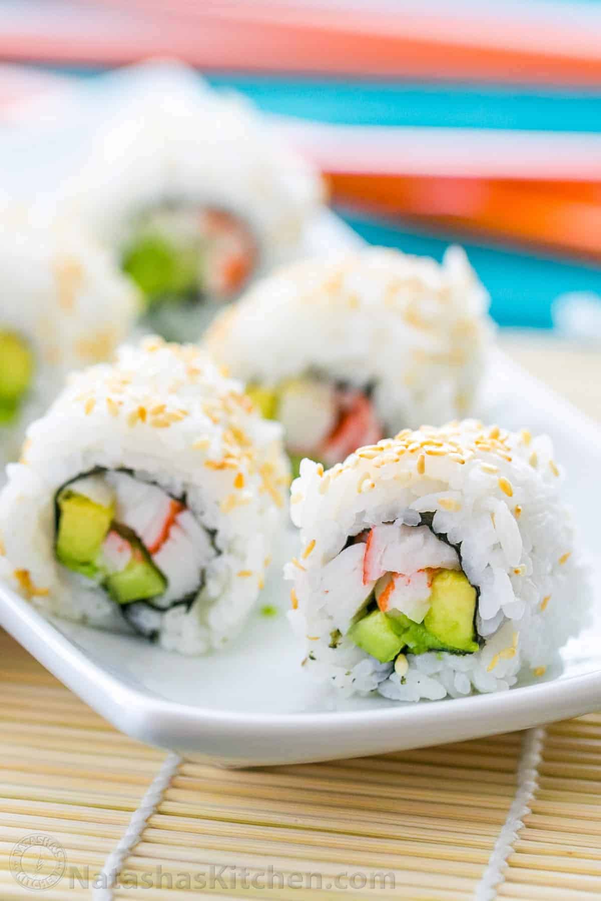 Easy California Sushi Rolls - Yummy Healthy Easy