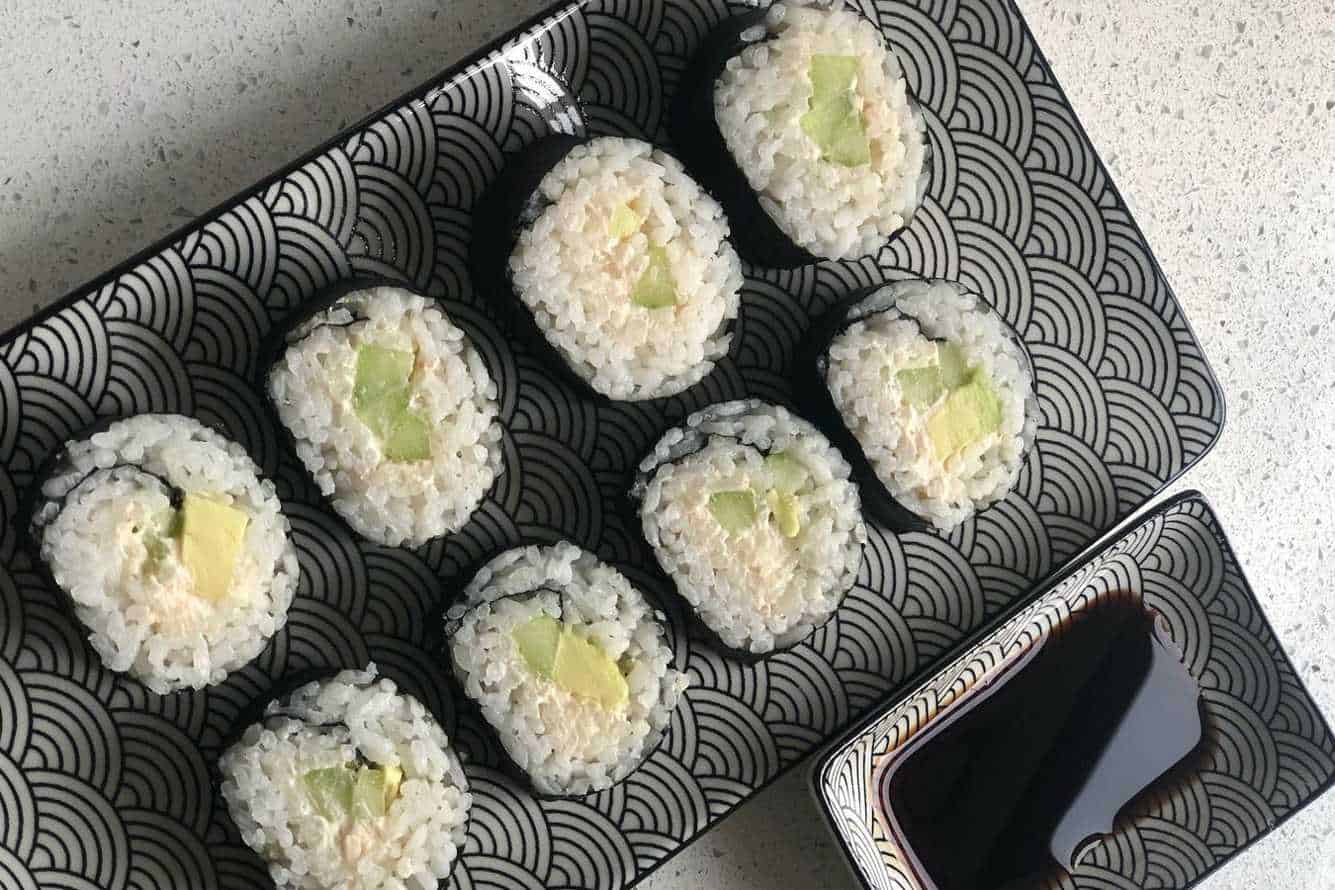 calories in sushi rice