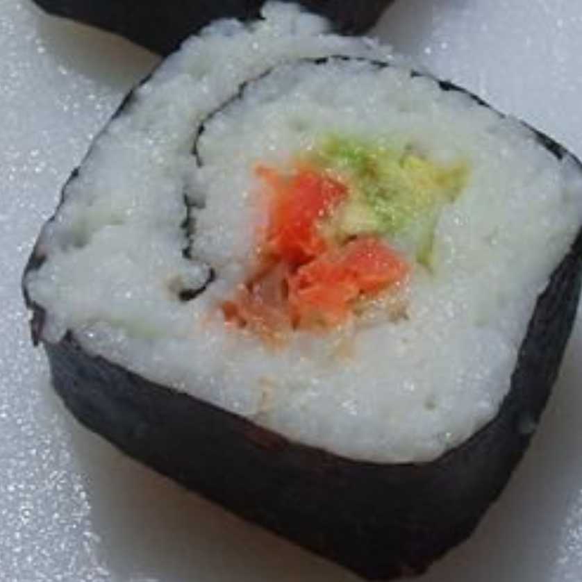 cooked salmon sushi