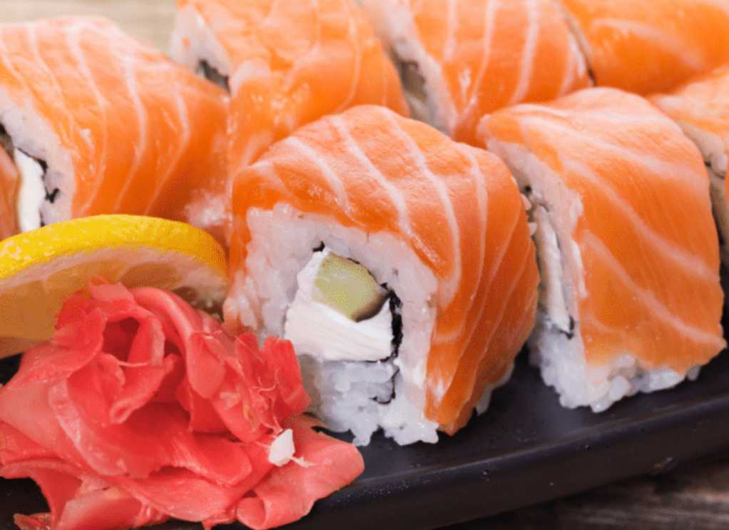 Half-Scratched Alaska Sushi Roll
