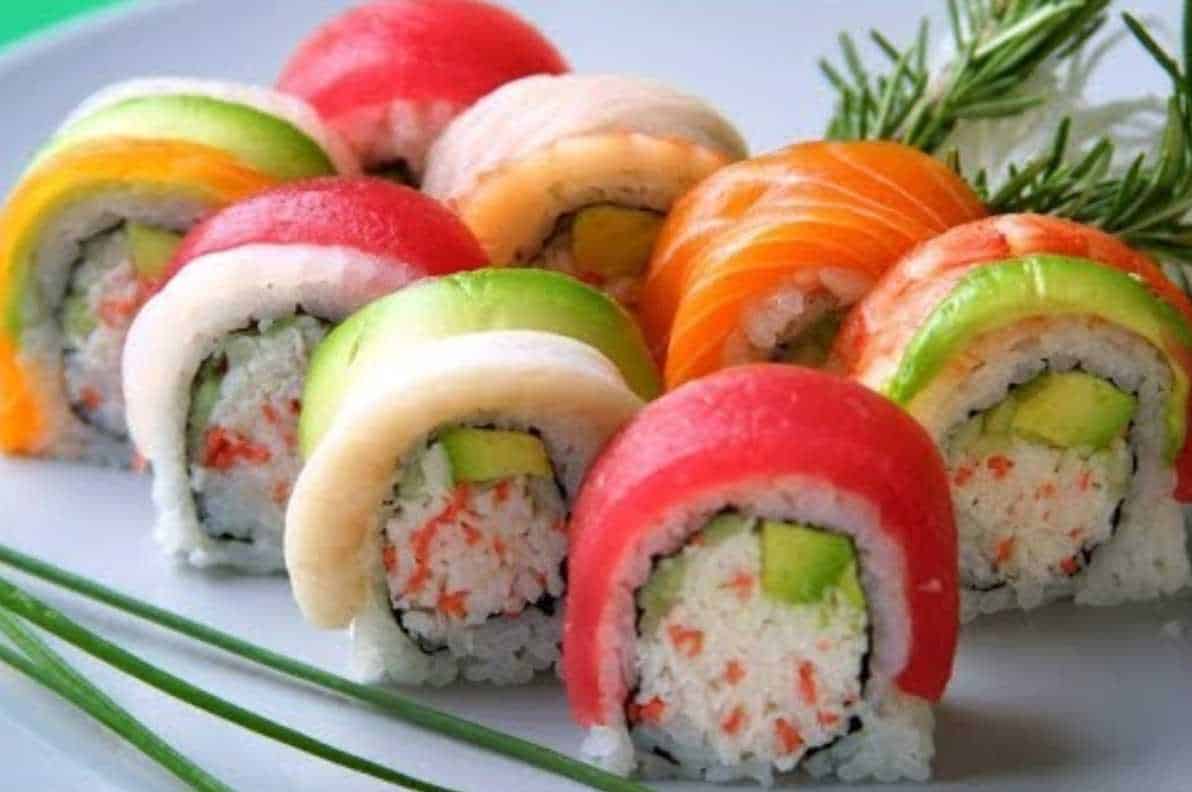 rainbow sushi roll
