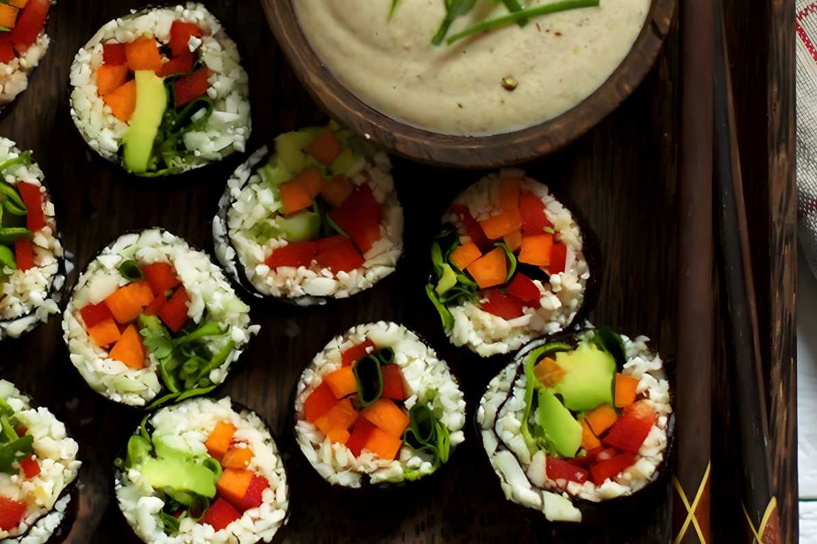 the nutritional facts of vegetable sushi