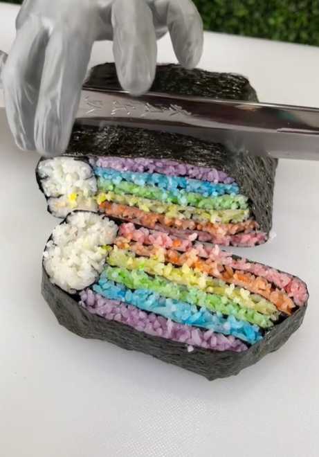what's in a rainbow roll