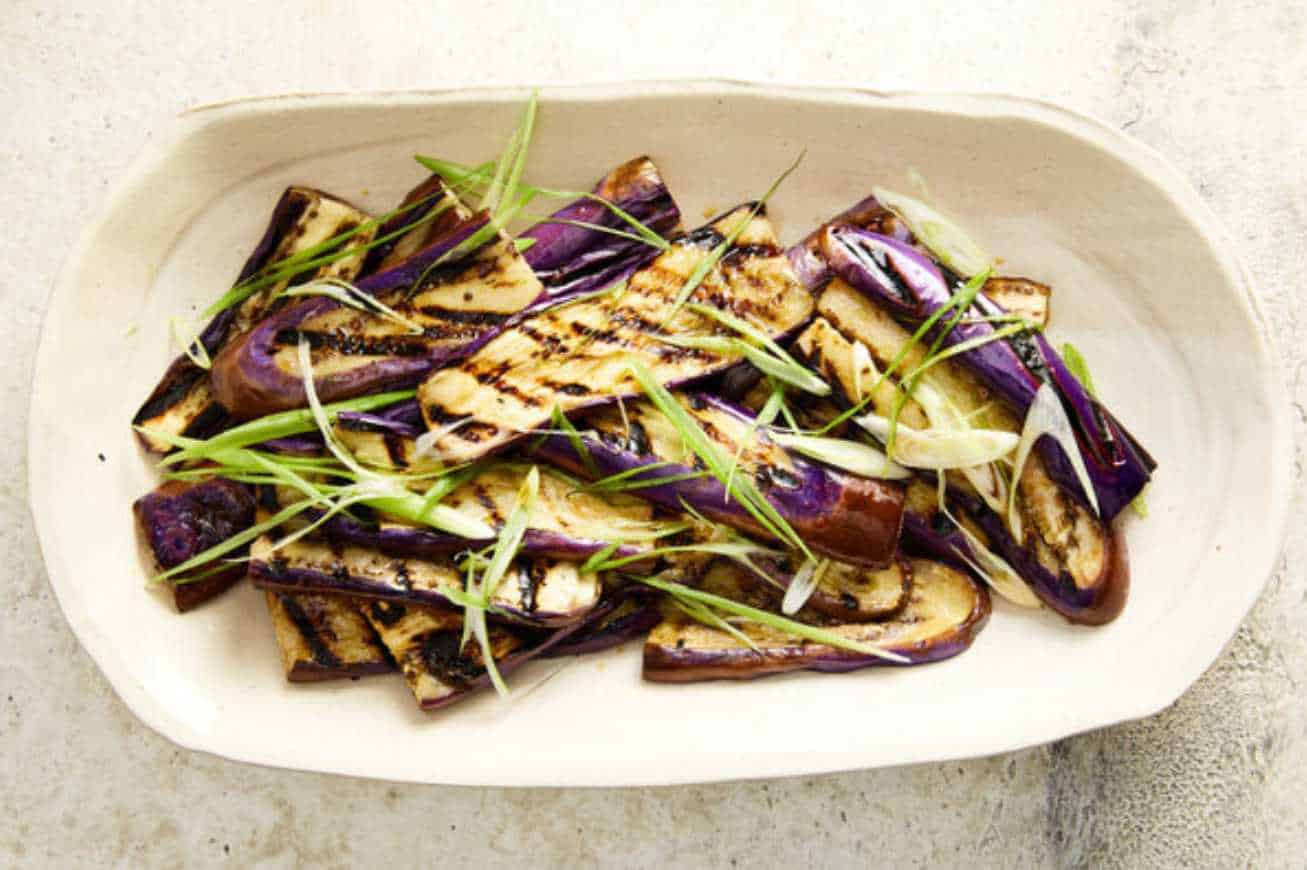 Eggplant-side dishes for sushi