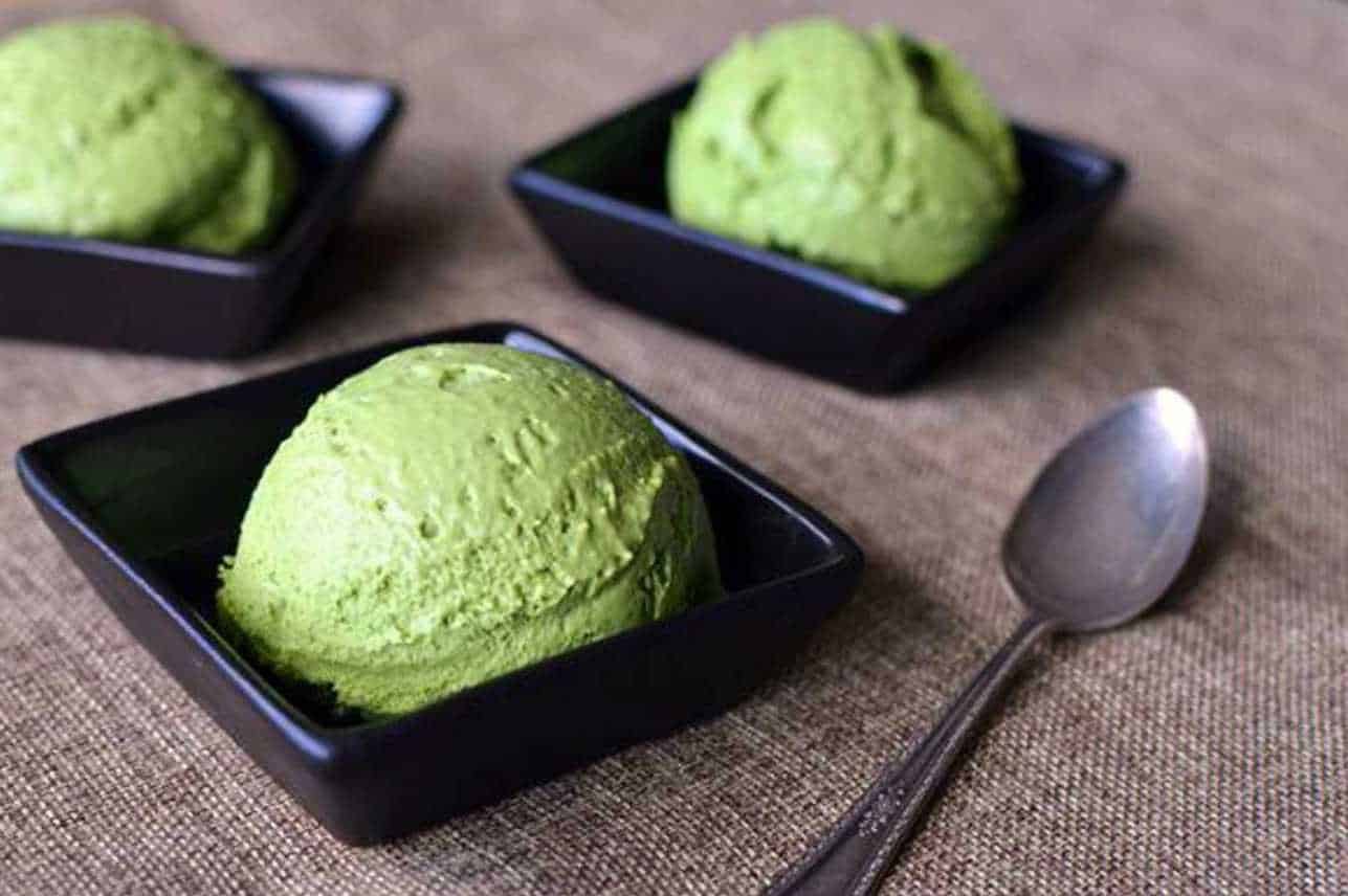 Matcha Ice Cream-what to have with sushi