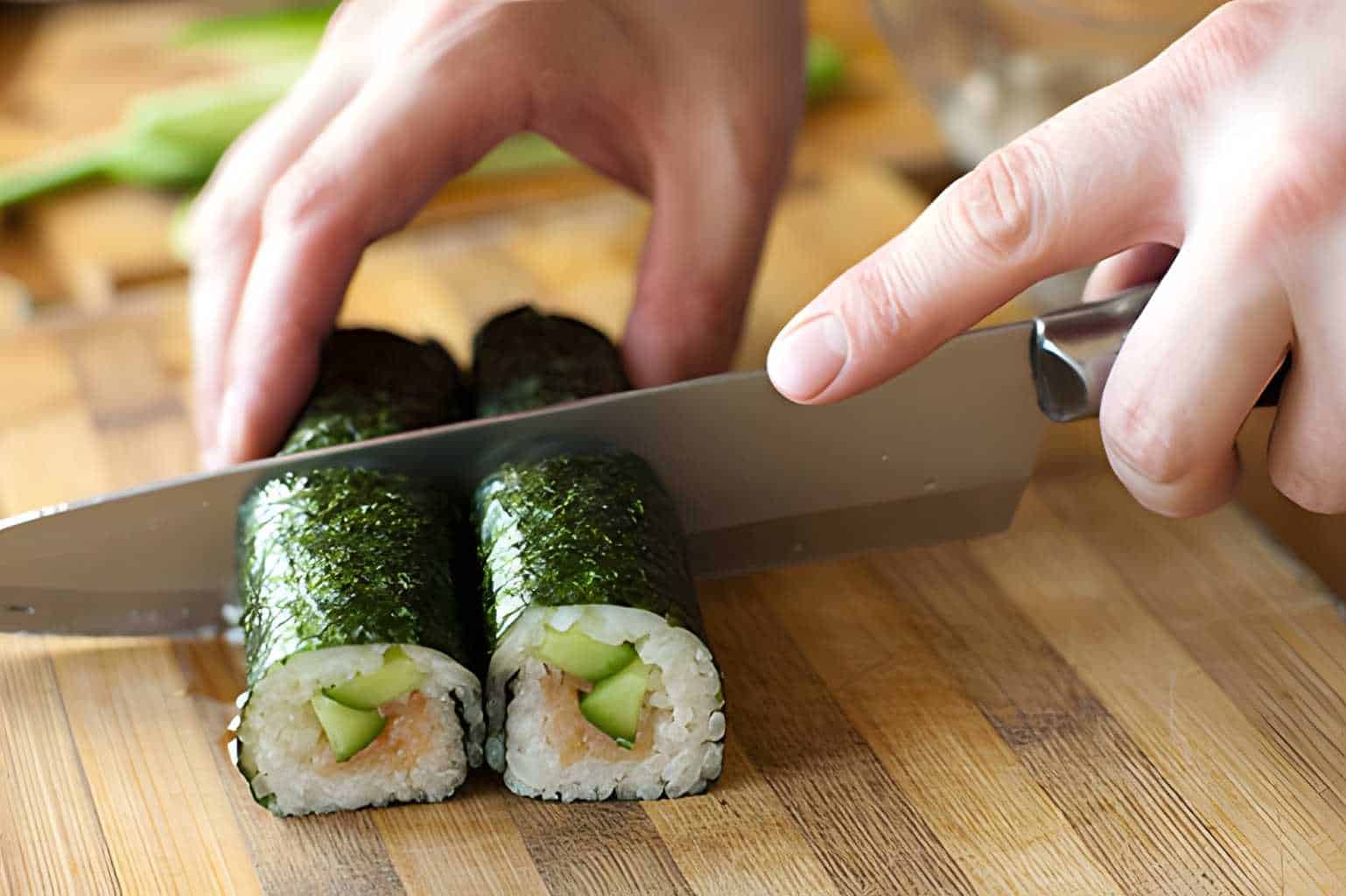 cutting sushi