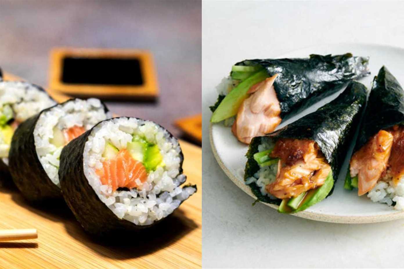hand roll vs sushi roll