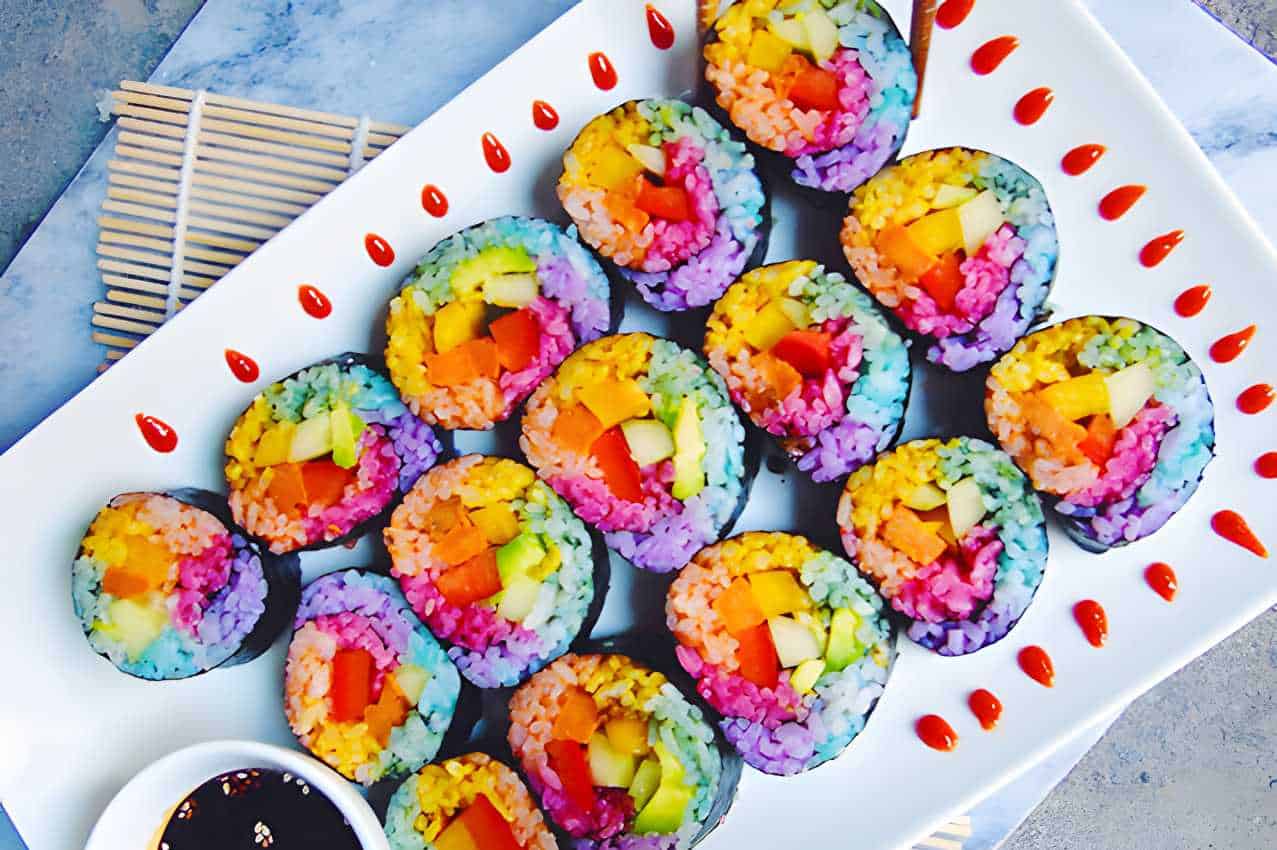 Best Rainbow Sushi Rolls Recipe