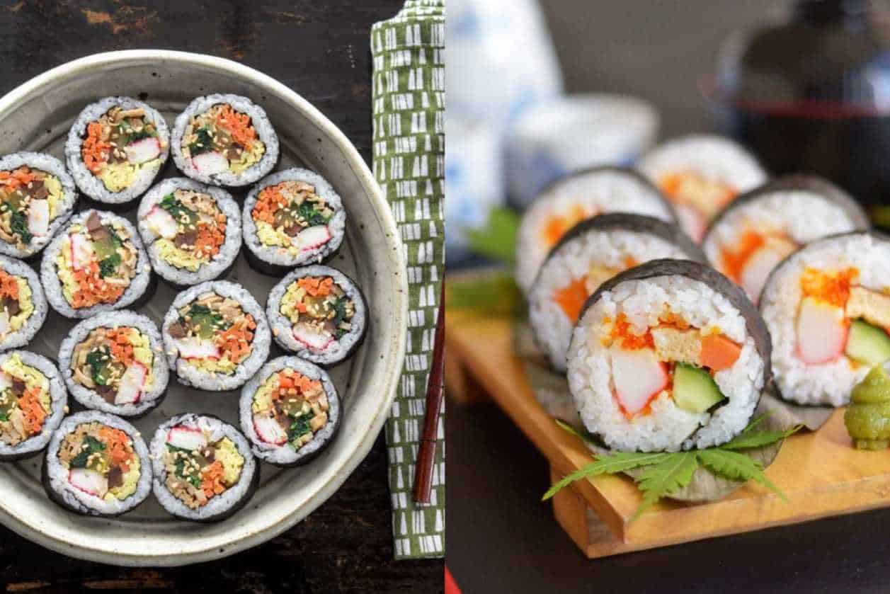 Kimbap vs. Sushi