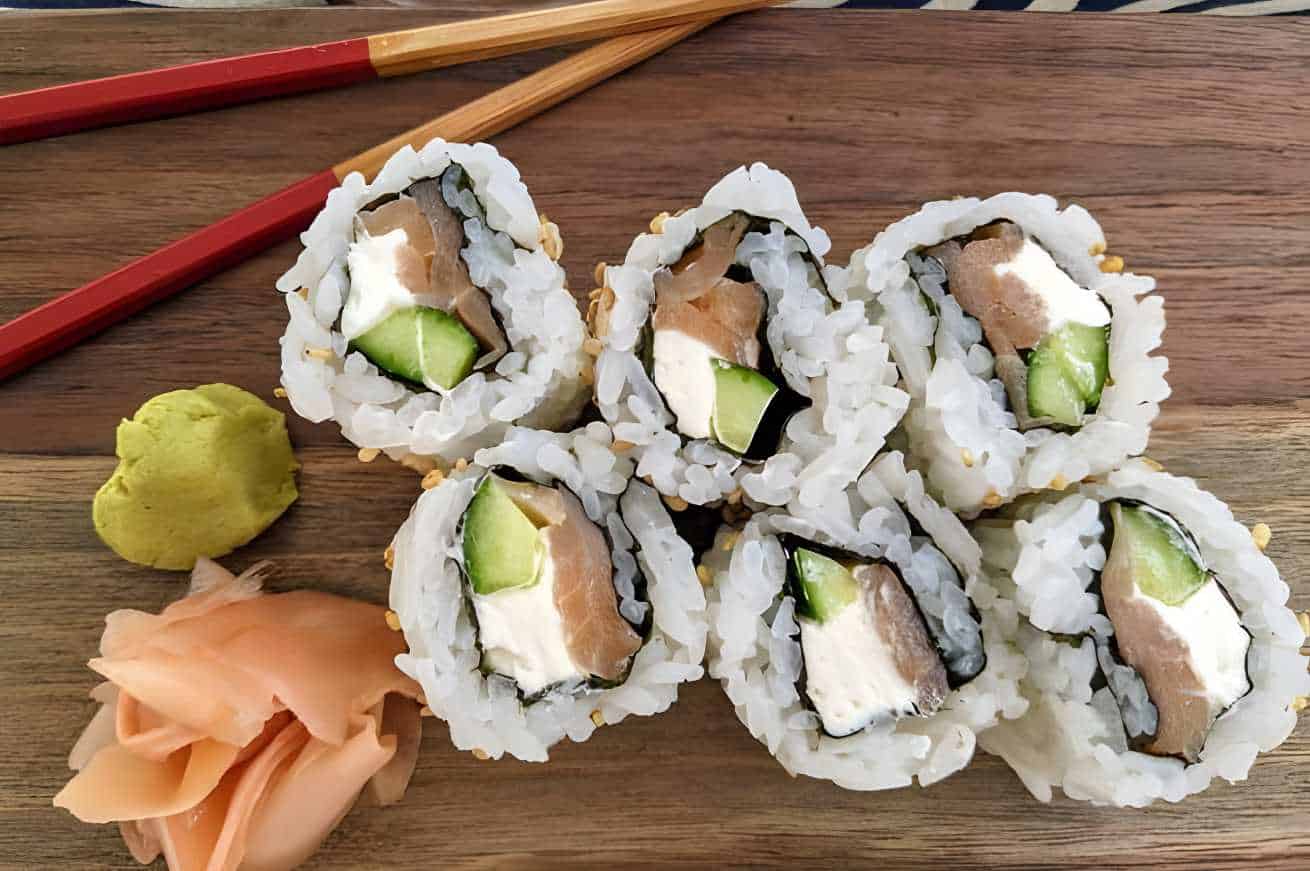 how many calories is sushi-Philadelphia Roll