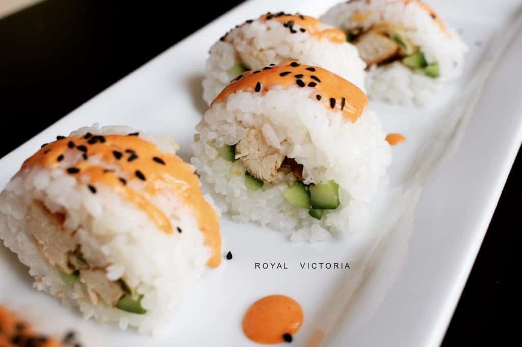 Spicy Chicken Tempura Sushi Roll