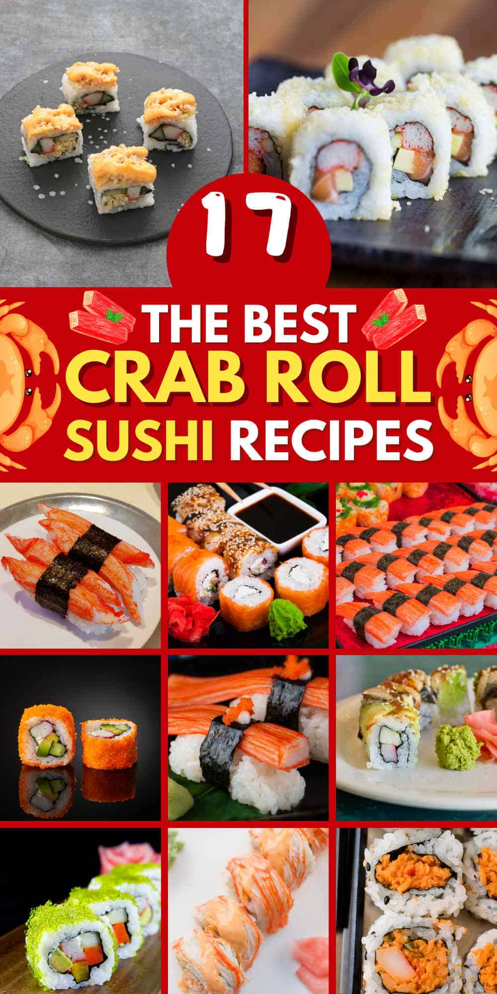 crab roll sushi recipes