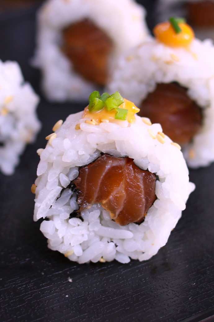 salmon sushi burrito