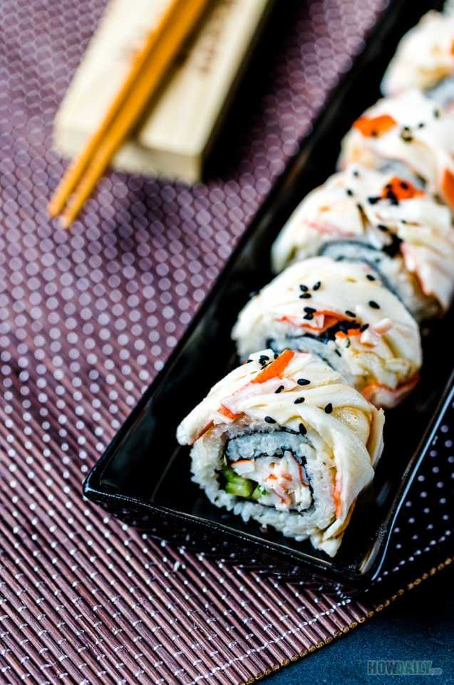 snow crab roll sushi