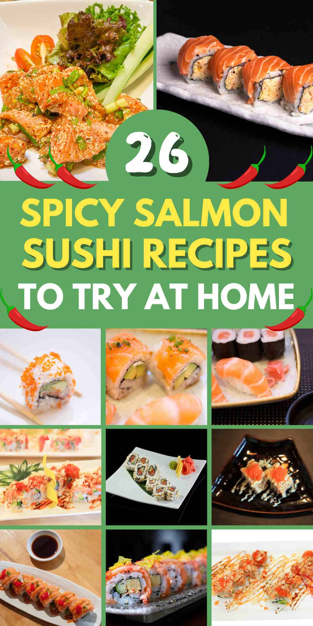 spicy salmon sushi