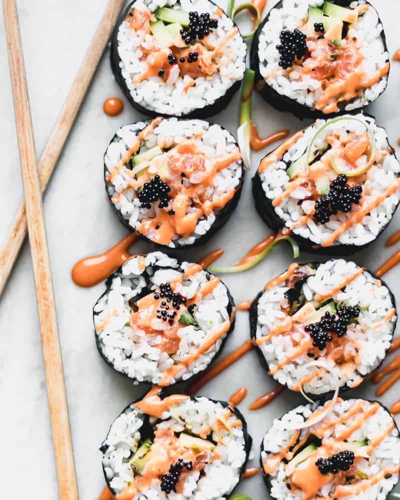 spicy salmon sushi recipe