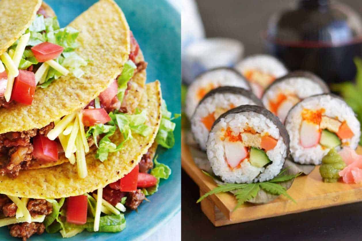 taco vs sushi