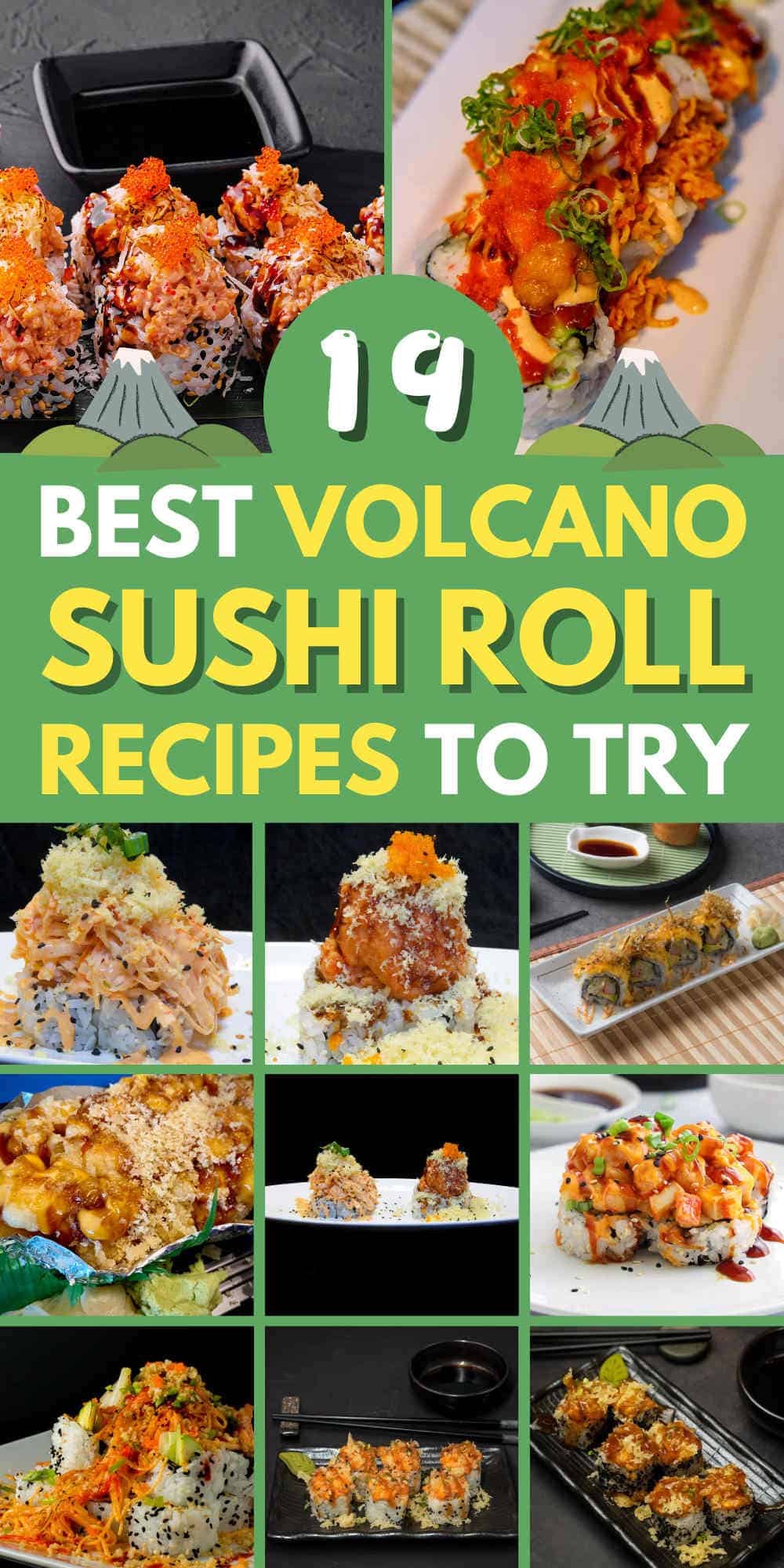 volcano roll sushi