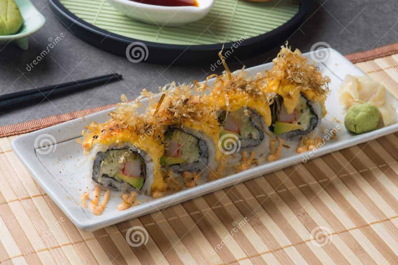 what is in a volcano roll