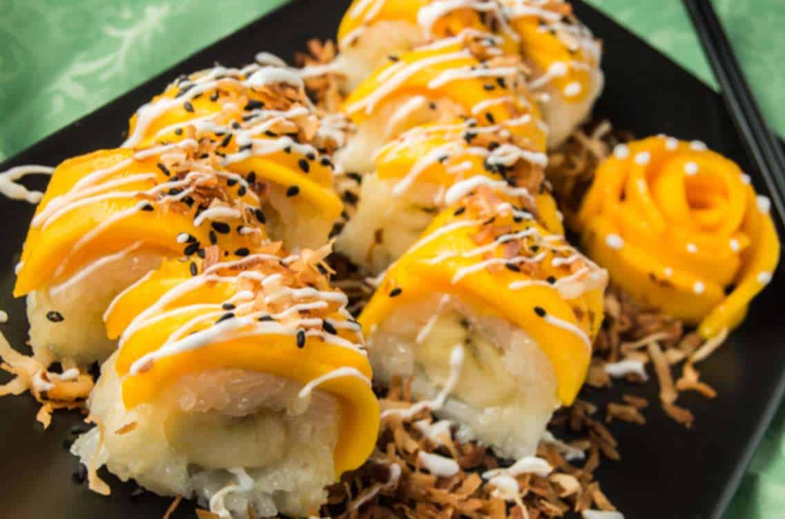 Coconut and Mango Roll