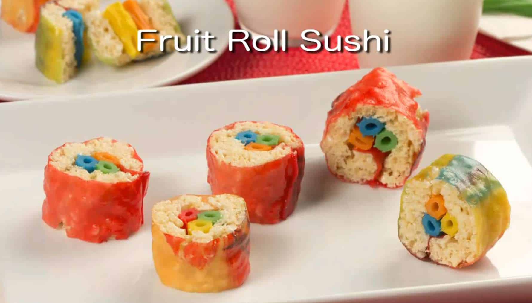 Fruit Twist Sticks Sushi Roll