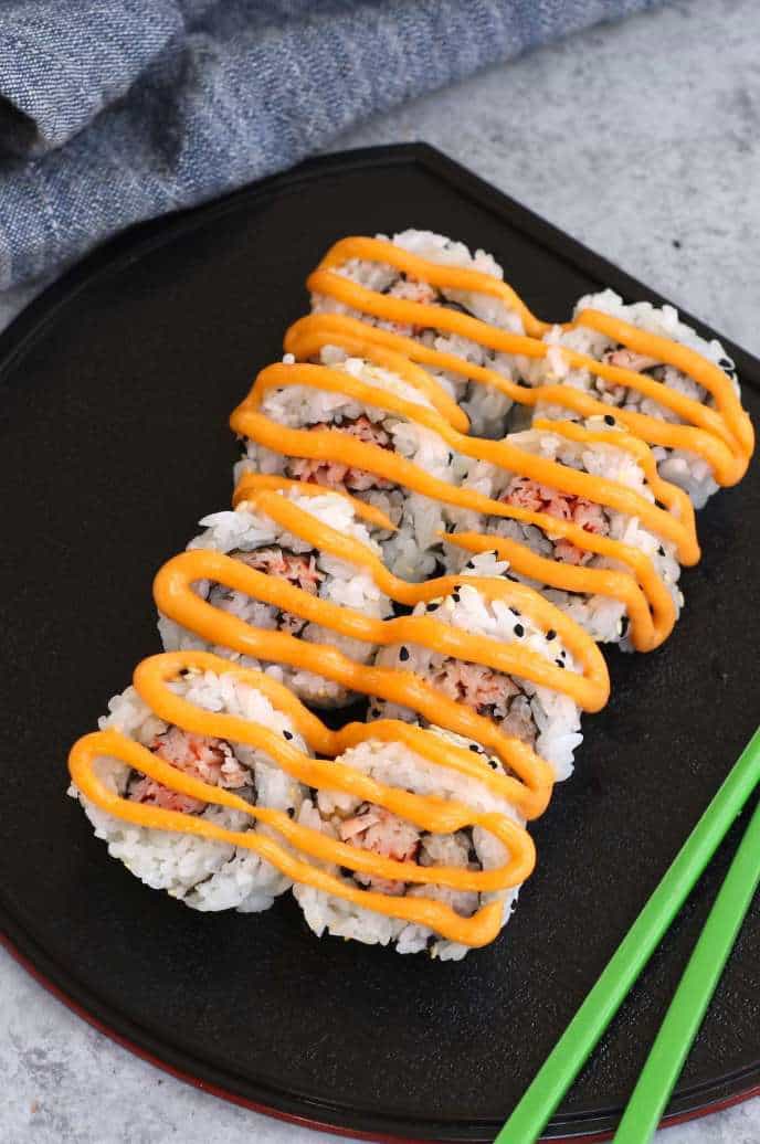 SPICY CRAB ROLL (SPICY KANI ROLL SUSHI)