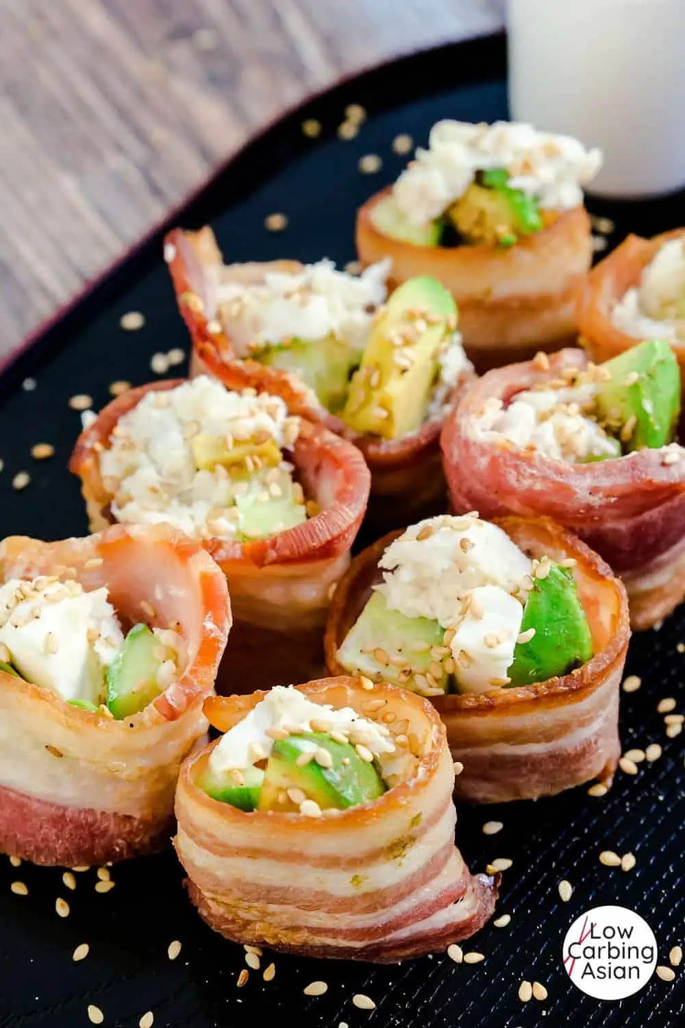 Bacon Wrapped California Roll