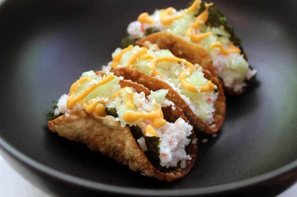 Crispy California Roll Tacos