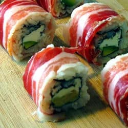 Epic sushi roll (with bacon)