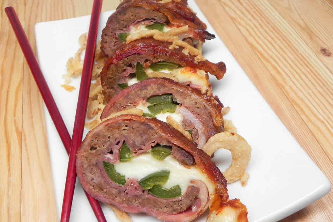 Grilled Bacon Sushi Roll