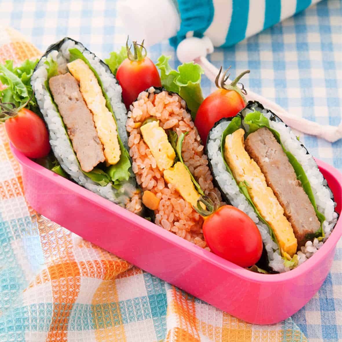 Sandwich Sushi Bento Box Lunch with Recipes - Go Dairy Free