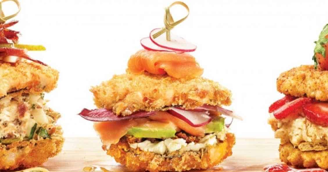 Smoked Salmon and Cheese Sushi Burger from Geneviève Everell
