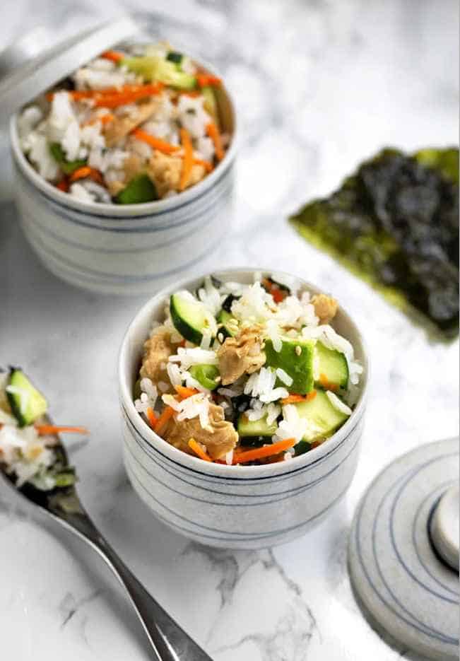 Vegetable Sushi Salad (Deconstructed Sushi Bowl)