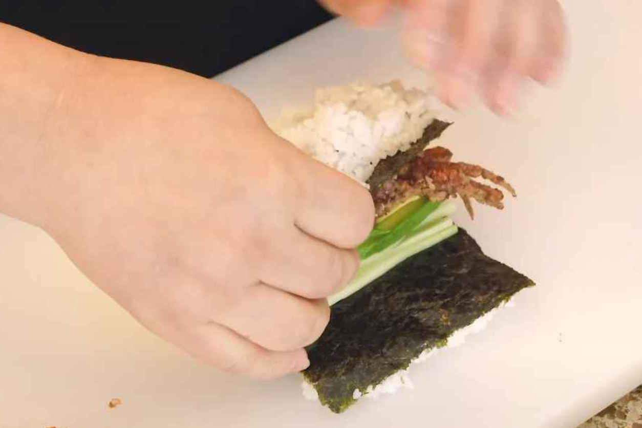 Make the sushi wrap