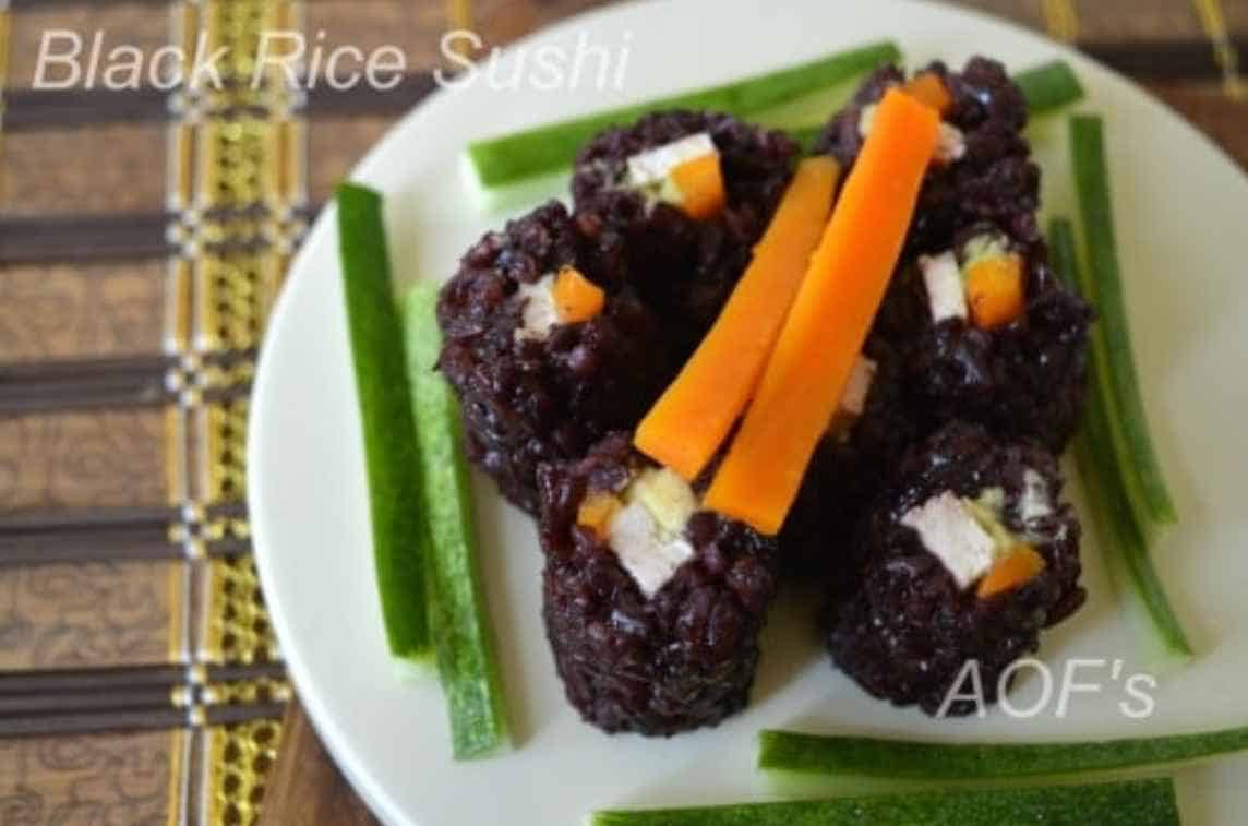 Black Rice Vegan Sushi