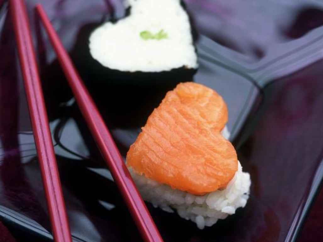 Salmon Heart-Shaped Sushi Recipe
