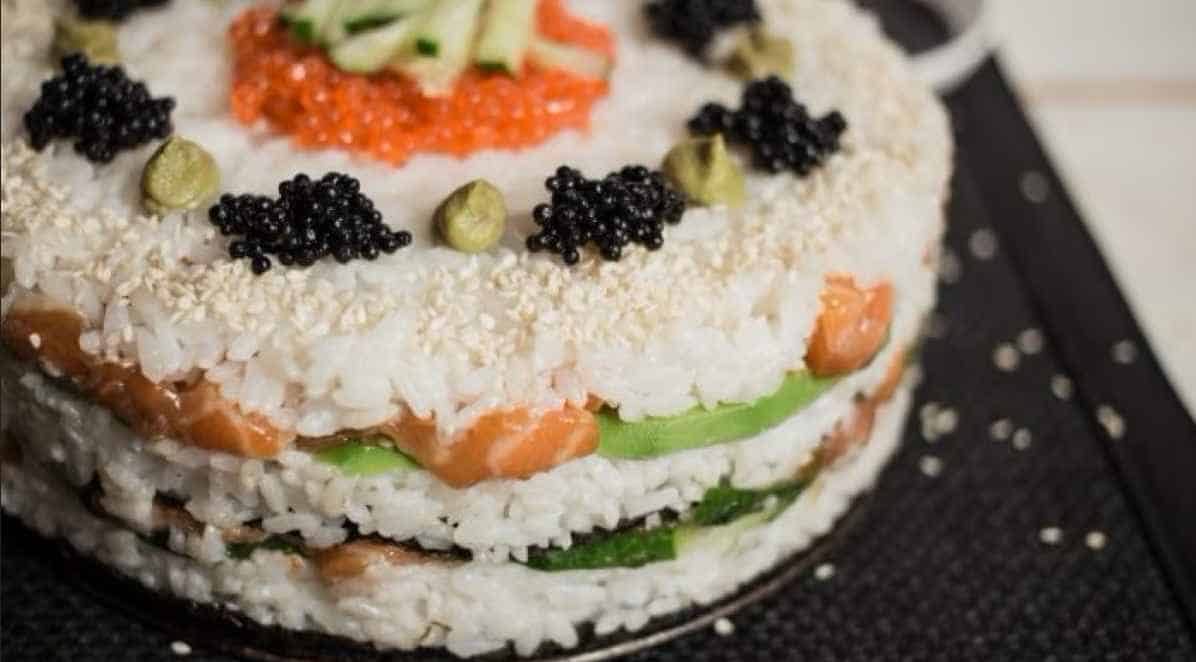 Flavorful Sushi Cake for Parties
