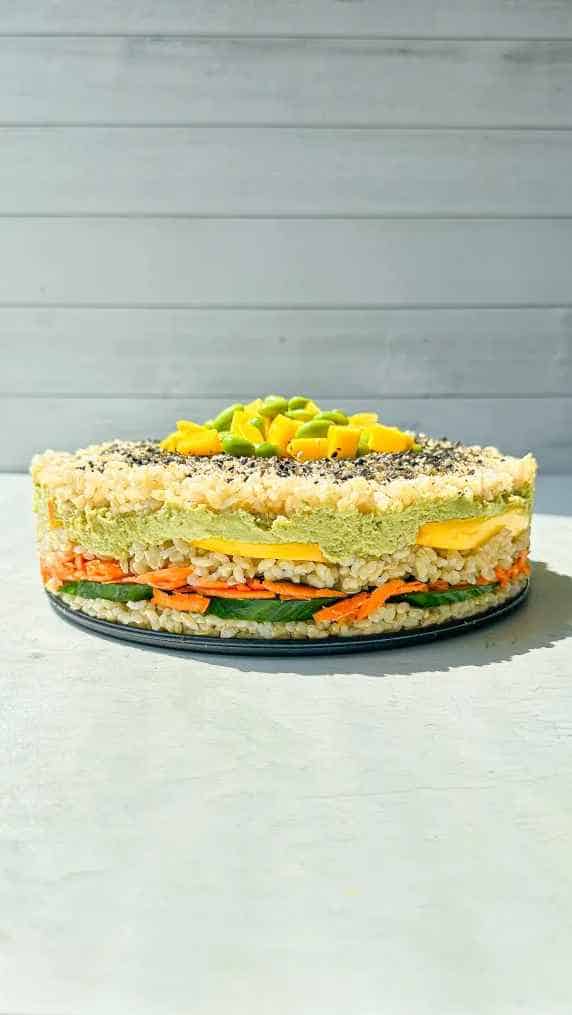 Savory Vegan Sushi Cake