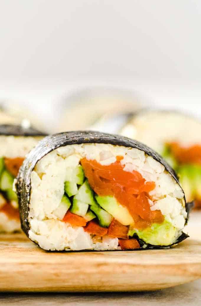 Low-carb keto sushi 
