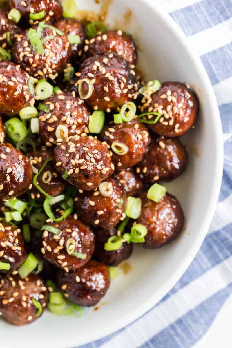 Asian Crockpot Meatballs